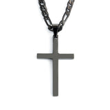 Hip Hop Cross Pendant Necklace Men Women 316L Stainless Steel Christian Choker