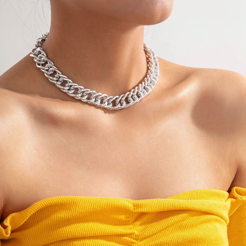 Vintage Cuban Chain Necklace Men Women
