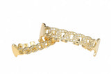 Hip Hop CZ Teeth Grillz Hollow Out Shiny Grills Dental Punk Caps