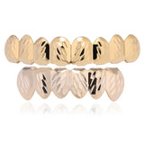 Hip Hop Cubic Zircon Teeth Grillz Top Bottom Grills Dental Mouth Punk Caps