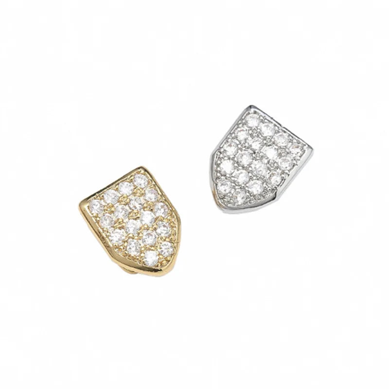 Hip Hop Fang CZ Single Teeth Grillz Bottom Teeth Caps