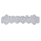 Hip Hop Fang Grillz Micro Pave Cubic Zircon Tooth Caps