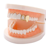Hip Hop Fang Vertical Teeth Grillz Bottom Teeth Caps
