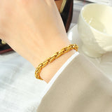 Hip-Hop Cuban Bracelet Women'S Thick Chain Stainless Steel Jewelry