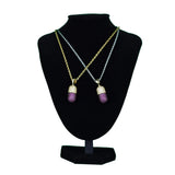 Hip Hop Jewelry Pill Necklace CZ Silver Copper Iced Out Unisex
