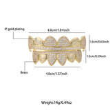 Hip Hop CZ Stones Teeth Grillz Iced Out Micro Pave Grills Men Women Jewelry