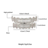 Hip Hop Iced Out CZ Baguette Stones Teeth Grillz Caps for Men Women