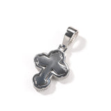 Bling Iced Out Jerusalem Cross Pendant Necklace for Men Rapper