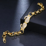 Hip Hop CZ Charm Bracelet Unisex Boxing Costume Jewelry