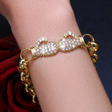 Hip Hop CZ Charm Bracelet Unisex Boxing Costume Jewelry