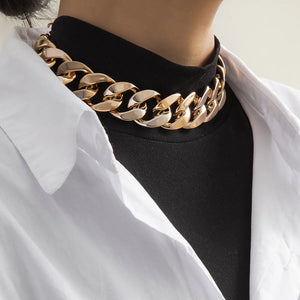 Thick Collar Necklace for Men Punk Style Unisex Necklaces