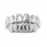 Hip Hop Single ToothBraces Teeth Grillz Real Plated Braces Fine Jewelry