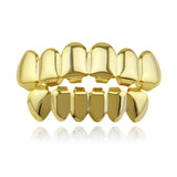 Hip Hop Teeth Grillz Set Top Bottom Tooth Grills Dental Mouth Punk Teeth Caps