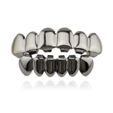 Hip Hop Teeth Grillz Set Top Bottom Tooth Grills Dental Mouth Punk Teeth Caps