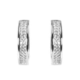 Hip Hop Iced Out Bling Hoop Earring Crystal Zirconia Piercing Jewelry