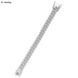 Hip Hop Iced Out Chain Cuban Bracelet High-Quality Full AAAA+ Rhinestones