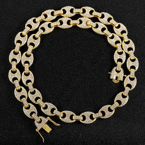 Hip Hop Iced Out Cuban Chain 15MM Bling Men's Necklace