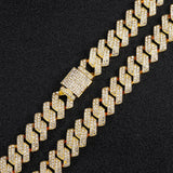 Hip Hop Iced Out Cuban Chain 15MM Bling Men's Necklace