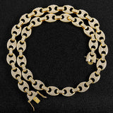 Hip Hop Iced Out Cuban Chain 15MM Bling Men's Necklace