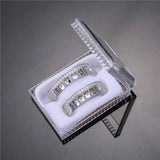 Hip Hop Iced Out Teeth Grillz Caps Bling CZ Micro Pave Charm Grills Set For Men