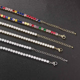 Hip Hop Iced Out Tennis Chain Necklace For Men Women