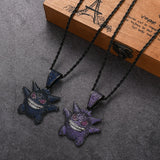 Hip Hop Jewelry Brass CZ Cartoon Pendant Cubic Zircon Necklace Men Gift