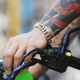 12mm Bicycle Chain Bracelets For Men Women Stainless Steel Bangles
