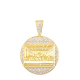 Hip Hop Last Supper Pendant Iced Out Men's Jewelry