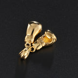 Hip Hop Boxing Pendant Stainless Steel Necklace Men Women