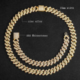 2 Row Cuban Chain Men's Necklace