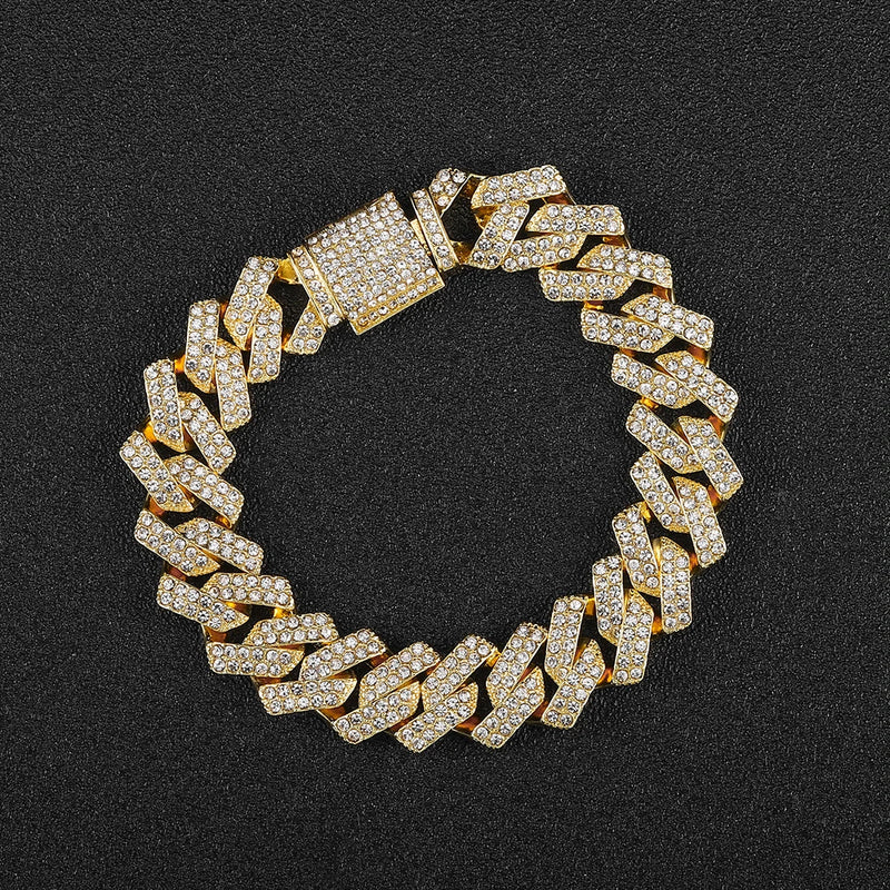 2 Row Cuban Chain Men's Necklace