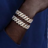 2 Row Cuban Chain Men's Necklace