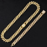 2 Row Cuban Chain Men's Necklace