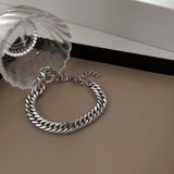 Cuban Link Chain Men's Bracelet - Stainless Steel Hand Chain
