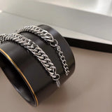Cuban Link Chain Men's Bracelet - Stainless Steel Hand Chain