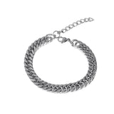 Cuban Link Chain Men's Bracelet - Stainless Steel Hand Chain