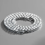 Hip Hop Men's Tennis Chain 5mm Rhinestone Necklace