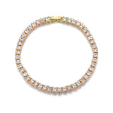 Hip Hop Men's Tennis Chain 5mm Rhinestone Necklace