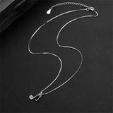 Hip Hop Music Note Necklace 925 Sterling Silver Pendant XN065