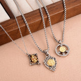Hip Hop Punk Style Skull Pendant Necklace