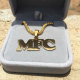 Hip-Hop Custom Name Necklace Crown Steel Nameplate Pendant