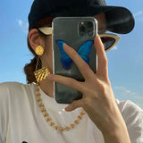 Hip Hop Punk Accessories Hand Knot Chain Necklace Stainless Steel Women Men