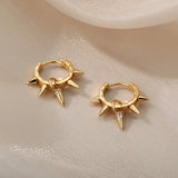 Hip-Hop Punk Hoop Earrings Stainless Steel Gothic