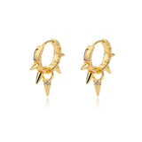 Hip-Hop Punk Hoop Earrings Stainless Steel Gothic