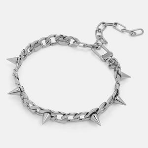 Hip Hop Punk Rivets Chains Choker Necklace Unisex Jewelry
