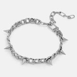 Hip Hop Punk Rivets Chains Choker Necklace Unisex Jewelry