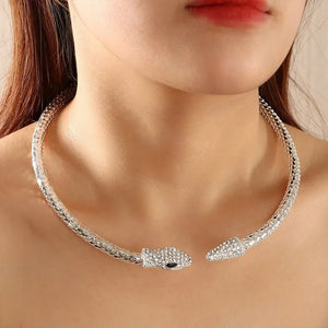 Hip Hop Punk Snake Necklace for Women Torques