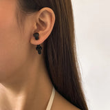 Hip Hop Punk Stainless Steel Stud Earrings