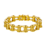 Hip Hop Retro Stainless Steel Motorcycle Chain Men Bracelet 12MM Wide