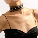 Sweet Style Lace Collar Choker Necklace for Women